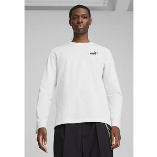 Men&#39;s Puma Essentials No. 1 Logo Long Sleeve T-Shirt, White, Size XXL, Clothing - White - XXL