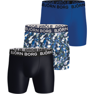 Björn Borg Sports Microfiber Boxers 3-pack Blå, M