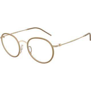 Giorgio Armani Mand AR5155 3395 Optiske stel Metal Guld Transparent Rund Normal