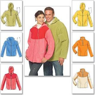 McCalls m?nstre M5538 Misses '/Men's Tops and Unined Jackets St?rrelse XM (SML-Med-LRG)