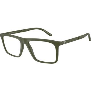 Emporio Armani Mand EA3253 6184 Optiske stel Injiceret Grøn Transparent Firkantet Normal