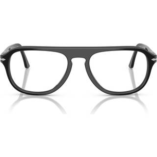 Persol Unisex PO3368V 95 Optiske stel Acetat Sort Transparent Pilot Normal
