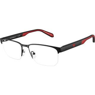 Emporio Armani Mand EA1162 3085 Vista -rammer Metal Sort Transparent Geometrisk Normal