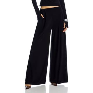 Norma Kamali High-rise wide-leg pants - black - XXS