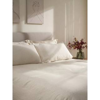 Truly Truly Mushroom Stripe Mushroom Stripe Linen Cotton Oxford Pillowcases