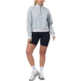 Gym + Coffee Gym + Coffee Grey Ribber Quarter Zip Sweatshirt