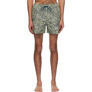 Paul Smith Leopard Swim Shorts Yellow