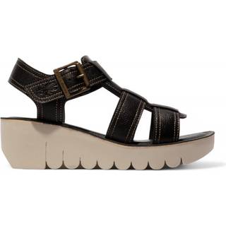 Fly London Fly London Yudd Wedge Black Sandals