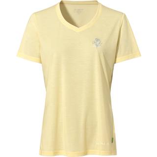 Vaude Women's Skomer Print T-Shirt III Funktionsshirt Damer størrelse 48 farve beige