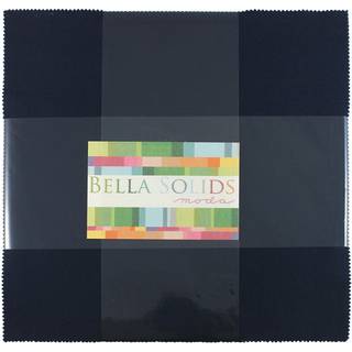 Bella Solits Navy Junior Layer Cake 20 10-tommer firkanter Moda Fabrics 9900JLC 20