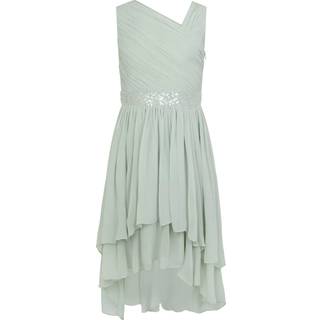 Monsoon Monsoon Green Abigail One-Shoulder Prom Dress