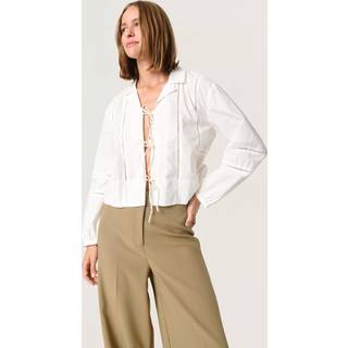 Soaked In Luxury Slcalico Shirt Blouse Bluser 30407961 Broken White (LARGE)