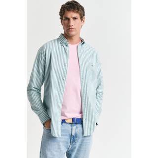 GANT Herre Regular fit klassisk stribet Oxford-skjorte (S)
