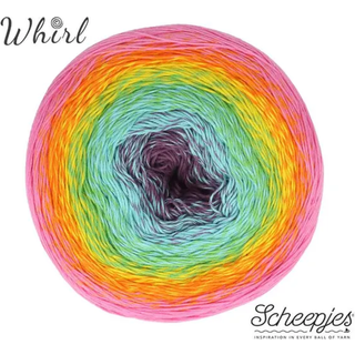 Scheepjes Cotton Whirl 711 Sprinkles Indhold:100% økologisk bomuld Vægt/længde:226 gram = 1000 meter Anbefalede pinde:2.50 - 3.50 mm Strikkefasthed:10 x 10 cm = 25 m x 44 p Vask:Maskinvask op til 30°C.