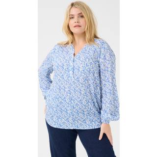 Kaffe Curve KCmahlena Bluse - Blå - Str 44 - Damer
