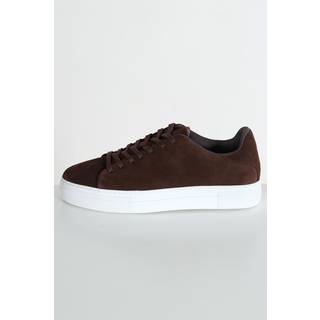 Selected David Chunky Suede Leather Sneaker Chocolate Brown