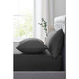 Next Charcoal Grey Easy Care Polycotton Fitted Sheet