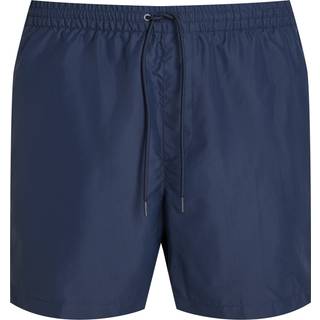 Medium Drawstring Swim Shorts - Logo Tape - Blue - M