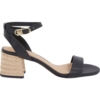 Leather Espadrille Heel Sandals