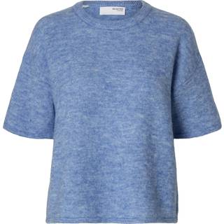 Maline-Liliana Strikbluse, Cornflower Blue, M