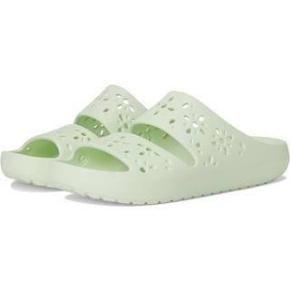 Crocs unisex Classic Floral Cutout Sandals Jade Tint 39