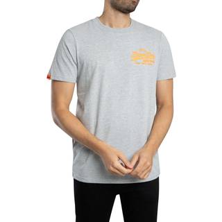 Superdry Embroidered T Shirt Grey