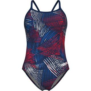 Arena Women's Team Energy Swimsuit Lightdrop Back Badedragt Damer størrelse 44 farve blå