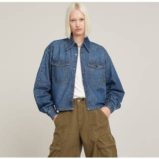 Relaxed Staq Shirt - Medium blue - Women
