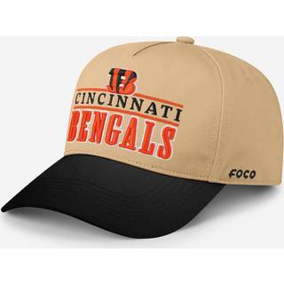 FOCO Mnds Cincinnati Bengals Cap NFL Team Logo Signaturstnger Marquee RF Hat Khaki