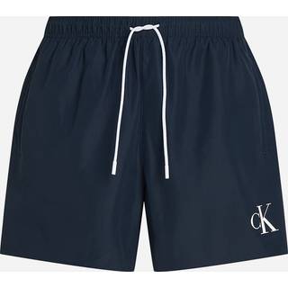 Medium Drawstring Swim Shorts - CK Monogram - Blue - 6XL