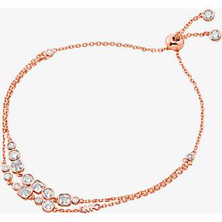 MK Precious Metal-Plated Sterling Silver Bezel Slider Bracelet - Rose Gold - Michael Kors - ONE SIZE