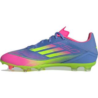 F50 League Firm/Multi-Ground støvler - Blue Fusion / Lucid Lemon / Lucid Pink - 43 1/3