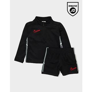 Nike Academy 1/4 Zip Top/Shorts Set Infant, Black - 18-24M