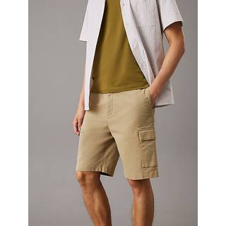 Straight Twill Cargo Shorts - Brown - 30NI