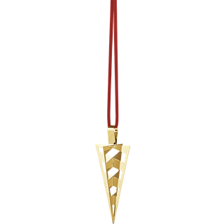 2025 Juleornament, kræmmerhus, Georg Jensen, 18Kt guldbelagt rustfrit stål / Messing