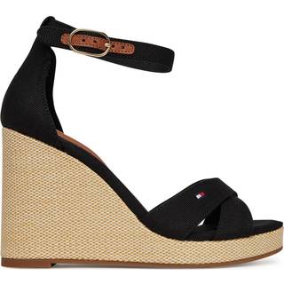 Canvas Espadrille High Wedge Sandals