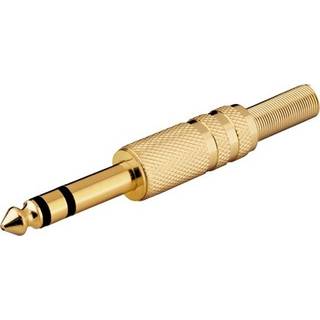 6.3 mm. Jack han stereo stik, metal | PRIS-MATCH