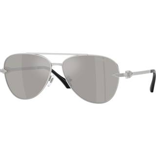 Versace Mand VE2283 10006G Solbriller Metal Sølv Grå Pilot Spejlet