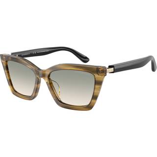 Emporio Armani EA4250U 62672C 54 Solbriller Kvinder Grøn - Shiny Striped Green - 54mm