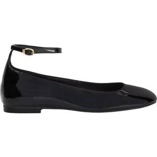 Dune London Dune London Black Hoop Ankle Strap Ballet Shoes
