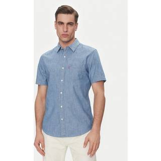 Levis Sunset 1 Pocket Short Sleeved Shirt Blue