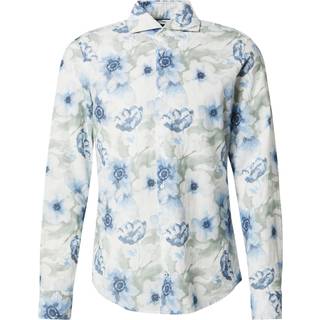 JOOP! Herren Hemd blau geblümt Slim Fit