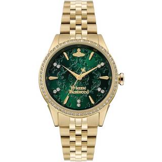 Vivienne Westwood Gold Green Little Wallace Watch - Gold