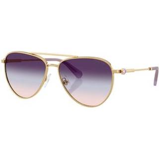 Swarovski Kvinde SK7031 4036U7 Solbriller Metal Guld Blå Pilot Normal Skygge