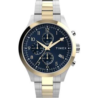 TIMEX Dress Chronograph i tofarvet med lænke