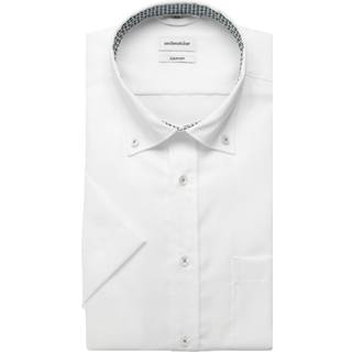 Seidensticker Herren Kurzarmhemd weiß Comfort Fit