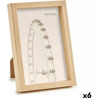 Fotoramme Gift Decor Brun Natur Plastik (6 enheder)