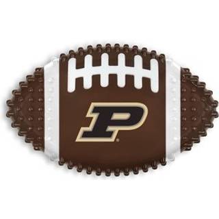 NCAA Purdue Boilermakers Mega-Chew Hard Nylon Bacon-smag Hundeben Fodbold Tyggelegetj. Interaktivt velsmagende og sjovt hundetyggetj. Uopslidel