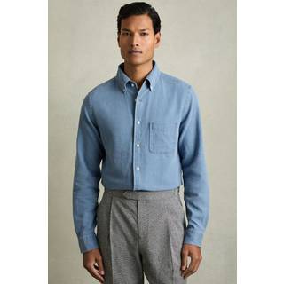 Reiss Reiss Kittle Denim Piqué Knapper Skjorter