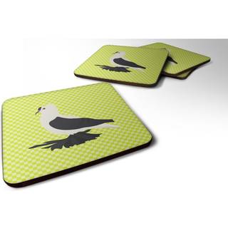 """" Caroline's Treasures Saxon Fairy Swallow Pigeon Green Decorative Coasters 3.5 Multicolor """"
